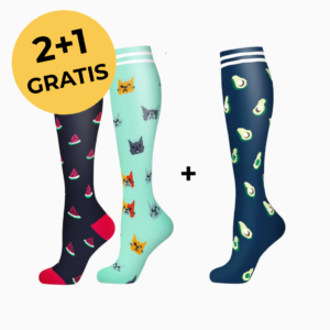 3Paar Kompressionsstrümpfe Colurful